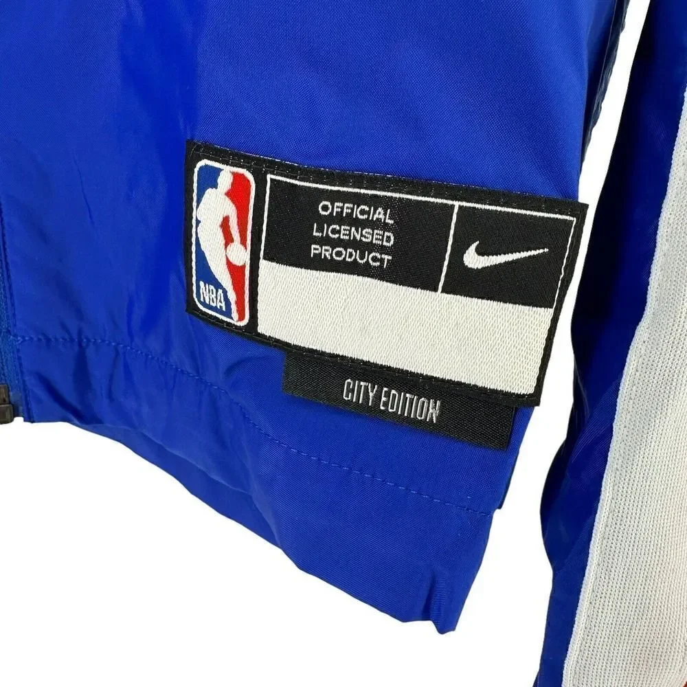 Nike NBA City Edition Windbreaker Jacket Men M Philadelphia 76ers Brotherly Love